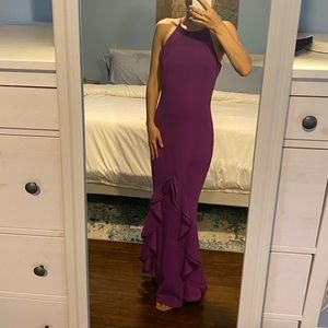 Purple Formal Dress Mermaid fit and flare